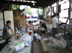 起きた人から朝食